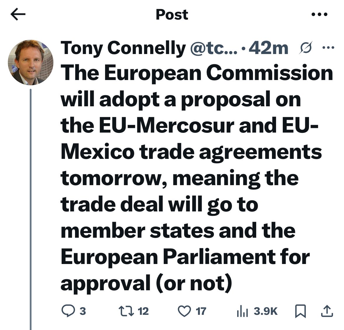 Ciaran Mullooly MEP tweet media