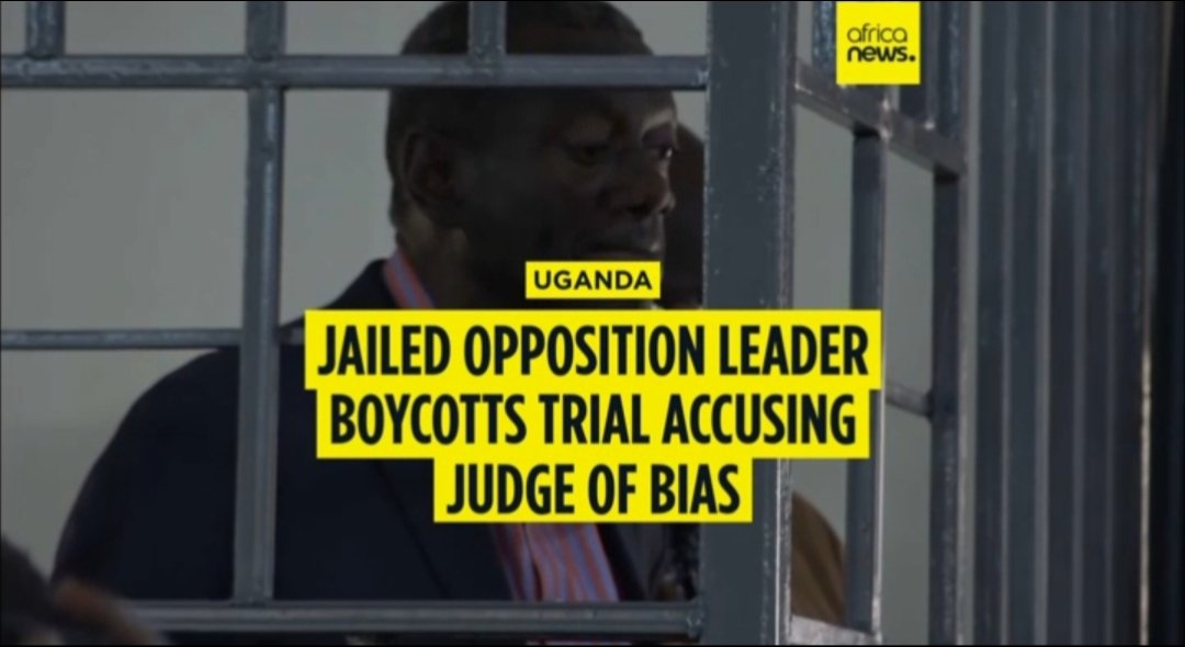 Afrocuden's tweet photo. African news: Uganda’s Besigye boycotts trial amid bias claims

Opposition leader Dr. Kizza Besigye has boycotted the opening of his treason trial, citing bias from the presiding judge.

Source: https://t.co/0HVOFwnNtH

#AfrocudenDaily #Uganda #AfricaNews https://t.co/sFtO7hsPJn