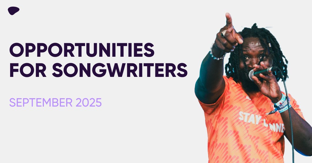 Opportunities for songwriters in September 2025 🎶

Here’s five creative openings to check out this month courtesy of @outputbelfast, @prsfoundation, Anti-Social Camp, @helpmusicians &amp; Sound Roots UK.

prsformusic.com/m-magazine/fea…