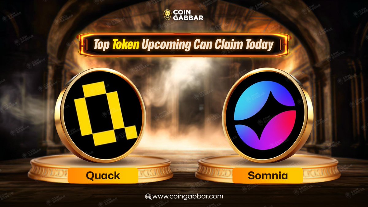 coin_gabbar_'s tweet photo. Top token upcoming Can Claim Today✨
1. @QuackAI_AI  
2. @Somnia_Network 

Which one are you grabbing first? Comment below
👉Visit website - https://t.co/mHQYc4BW75   

#CoinGabbar #Quack #Somnia #TopToken #cryptotokens #crypto #market #topcoins #community #explore #commentbelow #pickone 
@QuackAI_AI @Somnia_Network
