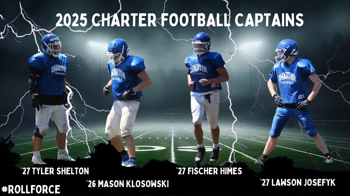 2025-2026 Charter Football Captains!

#RollForce⚡️