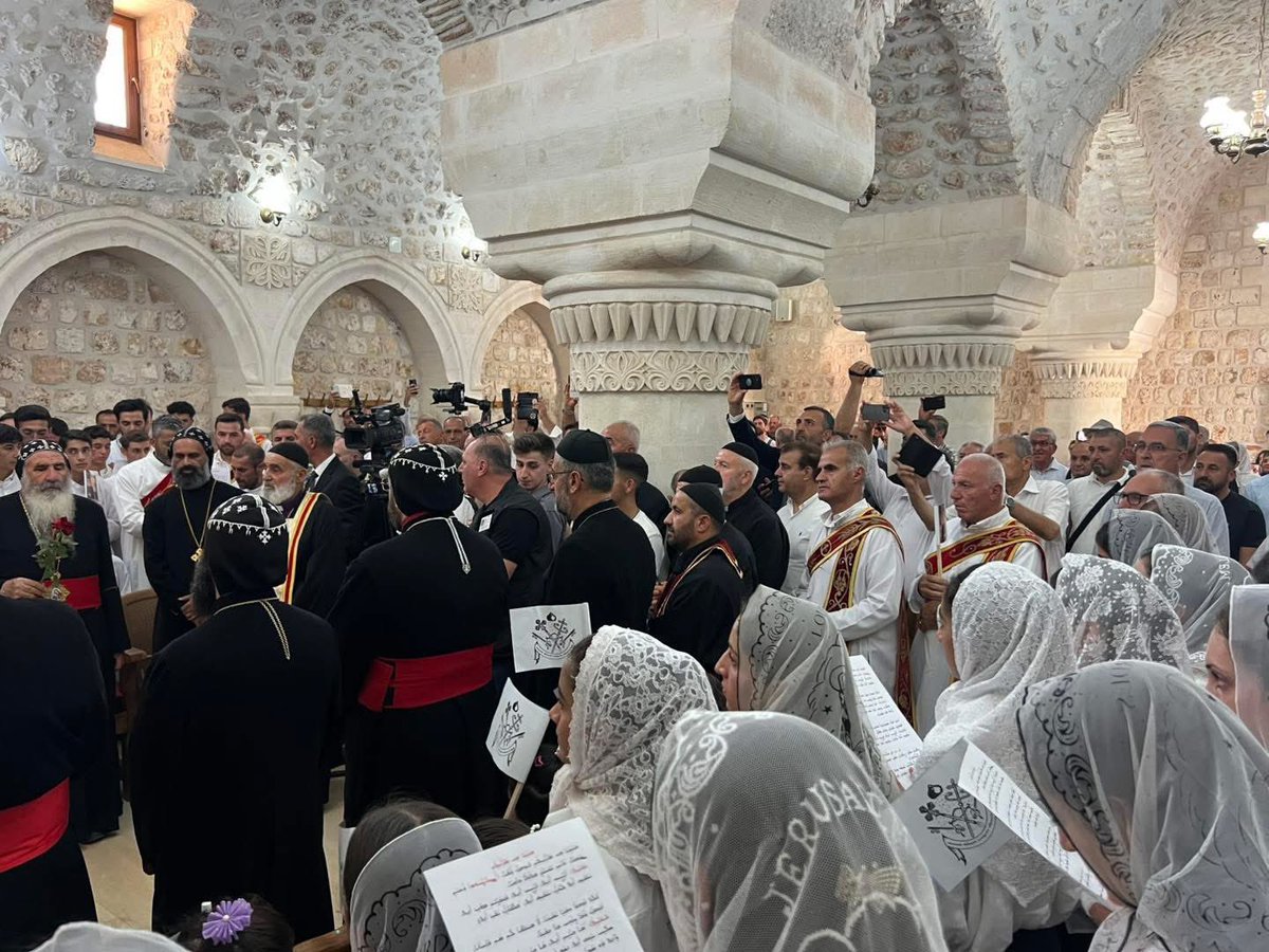 Gabriel ☦︎ ܓܒܪܐܝܠ (@gabrieltrayono) on Twitter photo Today, during his historic visit to our homeland Tur Abdin, our Syriac Orthodox Patriarch Moran Mor Ignatius Aphrem II (<a href="/MorAphremII/">Mor Aphrem II</a>) visited my hometown Bethkustan (ܒܝܬܩܘܣܛܢ) and the Mor Eliyo Church, built in the year 343 AD. Bethkustan is also the birthplace of Saint Mor Today, during his historic visit to our homeland Tur Abdin, our Syriac Orthodox Patriarch Moran Mor Ignatius Aphrem II (<a href="/MorAphremII/">Mor Aphrem II</a>) visited my hometown Bethkustan (ܒܝܬܩܘܣܛܢ) and the Mor Eliyo Church, built in the year 343 AD. Bethkustan is also the birthplace of Saint Mor