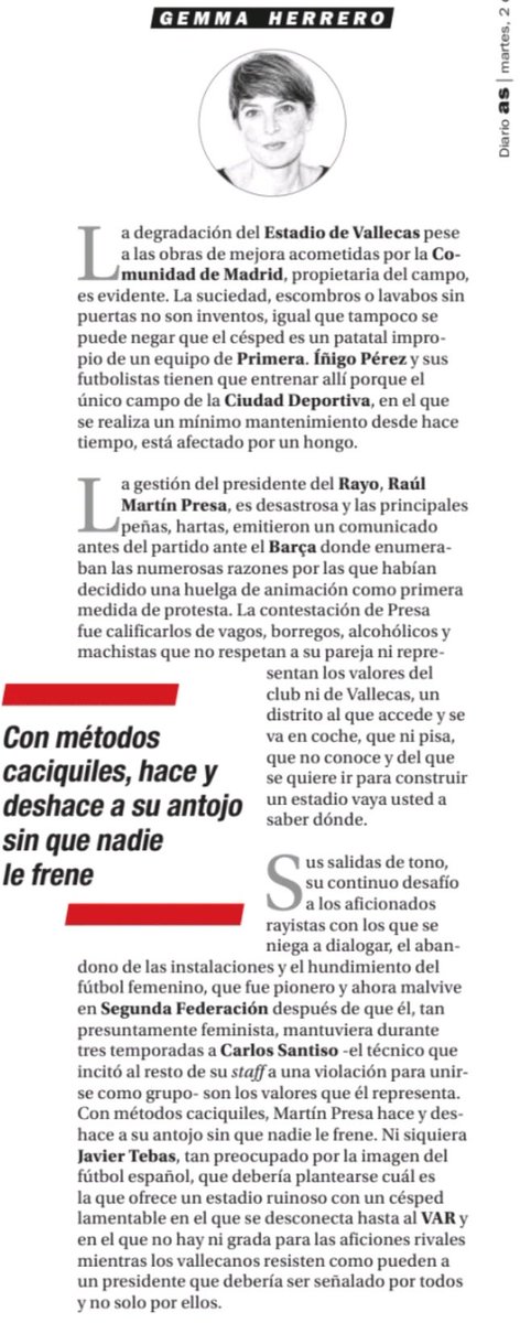 Las verdades son difíciles de ocultar, aquí se dicen altas y claras, gracias por dar luz a la situación del Rayo.