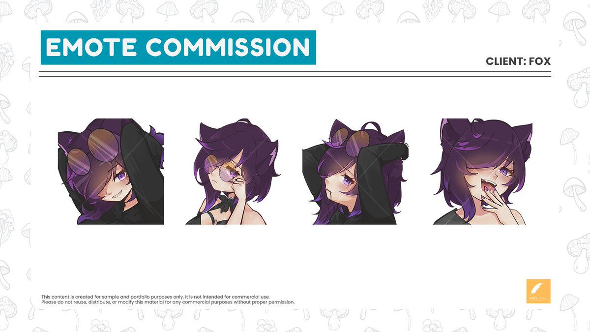 Another batch of emotes commission for <a href="/FoxOAlt1/">FoxOAlt</a>  
Thank you for trusting me! 🫶

#commissionsopen #VGenComm