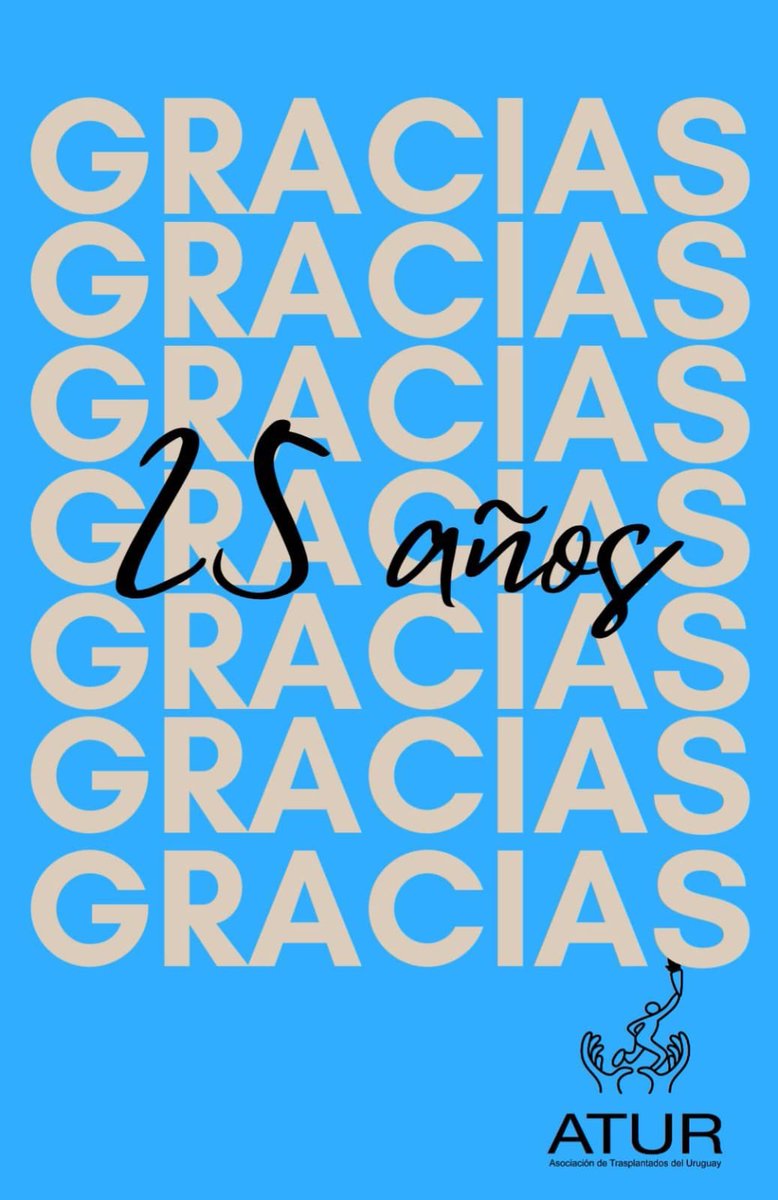 01/09/2025 celebramos 25 años de ATUR!

Un cuarto de siglo construyendo esperanza, acompañando a pacientes y familias, defendiendo derechos y promoviendo la donación de órganos como un verdadero acto de amor.

Trabajando por una mejor calidad de vida para todos los trasplantados.