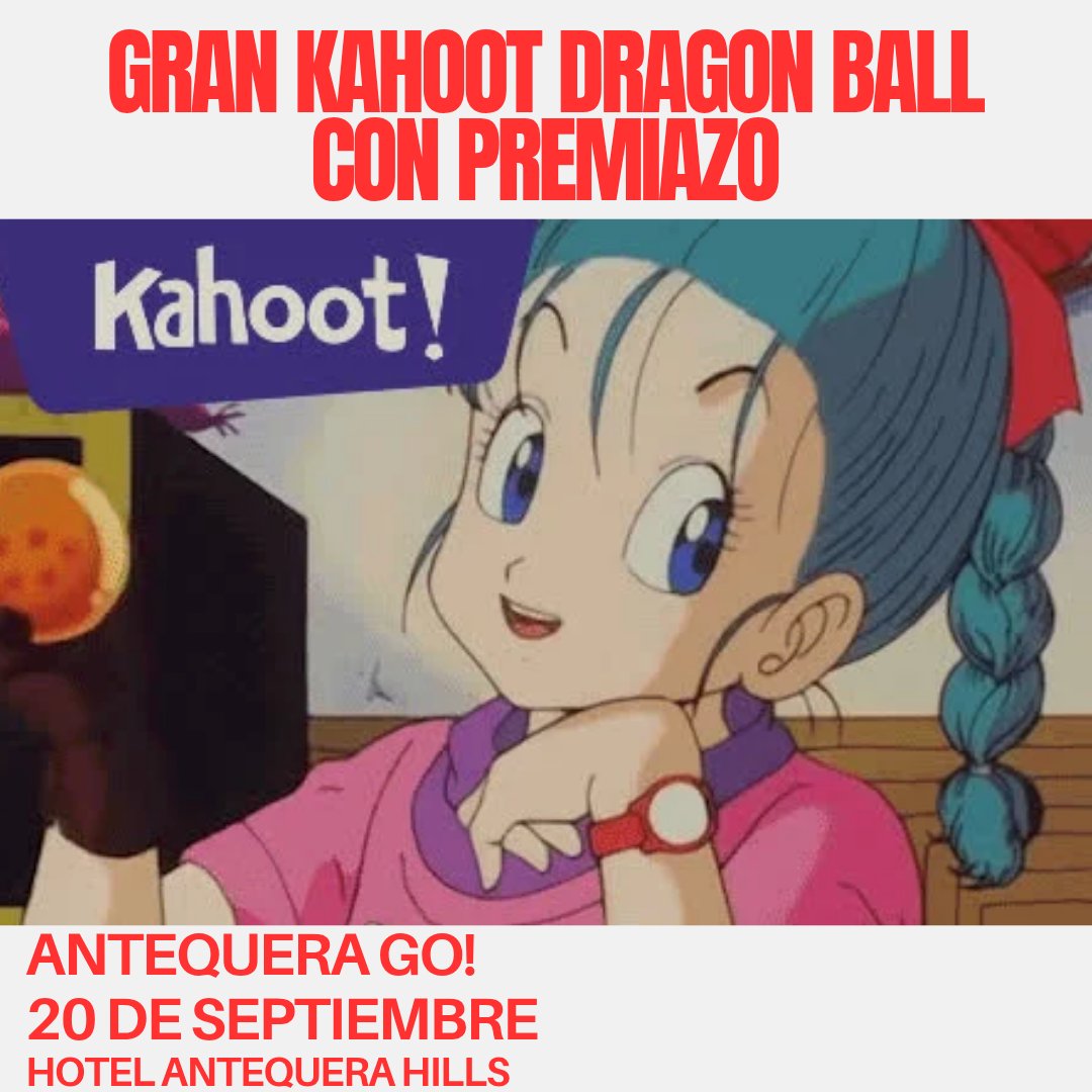 Este año, aprovechando la presencia de <a href="/PabloDLagares/">Pablo D.Lagares🐲</a> , en #mangaweekendantequera tendremos un KAHOOT Dragon Ball muy especial con un gran y muy exclusivo premio.