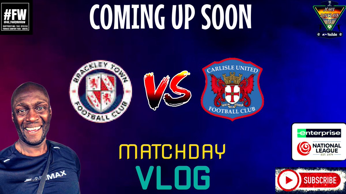 John Sinclair (YT)⚫️⚪️ (@john_nufc42) on Twitter photo 🚨Coming Up Tomorrow Night🚨
💥MatchDay Vlog
<a href="/BrackleyTownFC/">Brackley Town FC</a> 🆚 <a href="/officialcufc/">Carlisle United</a>
It’s my second visit in Northamptonshire and can’t wait to be there again. Join me tomorrow for fancams and vlogs✅
Also getting a media pass on the night🥳
🎥 Video will be out soon
#brackleytown 🚨Coming Up Tomorrow Night🚨
💥MatchDay Vlog
<a href="/BrackleyTownFC/">Brackley Town FC</a> 🆚 <a href="/officialcufc/">Carlisle United</a>
It’s my second visit in Northamptonshire and can’t wait to be there again. Join me tomorrow for fancams and vlogs✅
Also getting a media pass on the night🥳
🎥 Video will be out soon
#brackleytown