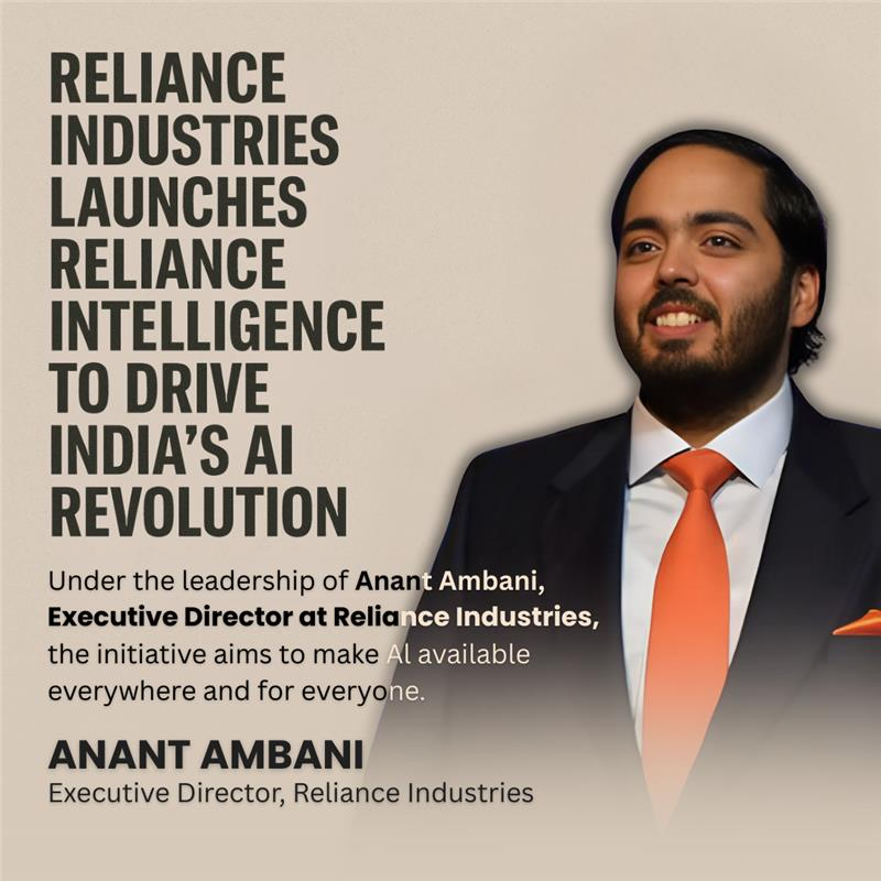 _AmbaniWorld's tweet image. 🚀 India ka bada AI leap!
Reliance ne launch kiya Reliance Intelligence, Anant Ambani ke leadership mein  green AI data centres, global collabs aur sabke liye AI 🇮🇳✨
#AnantAmbani #RelianceIntelligence #AIForAll #DigitalIndia #IndiaRising