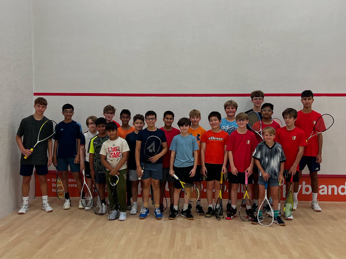 Another great squash camp boys worked really hard and great progress today 💪