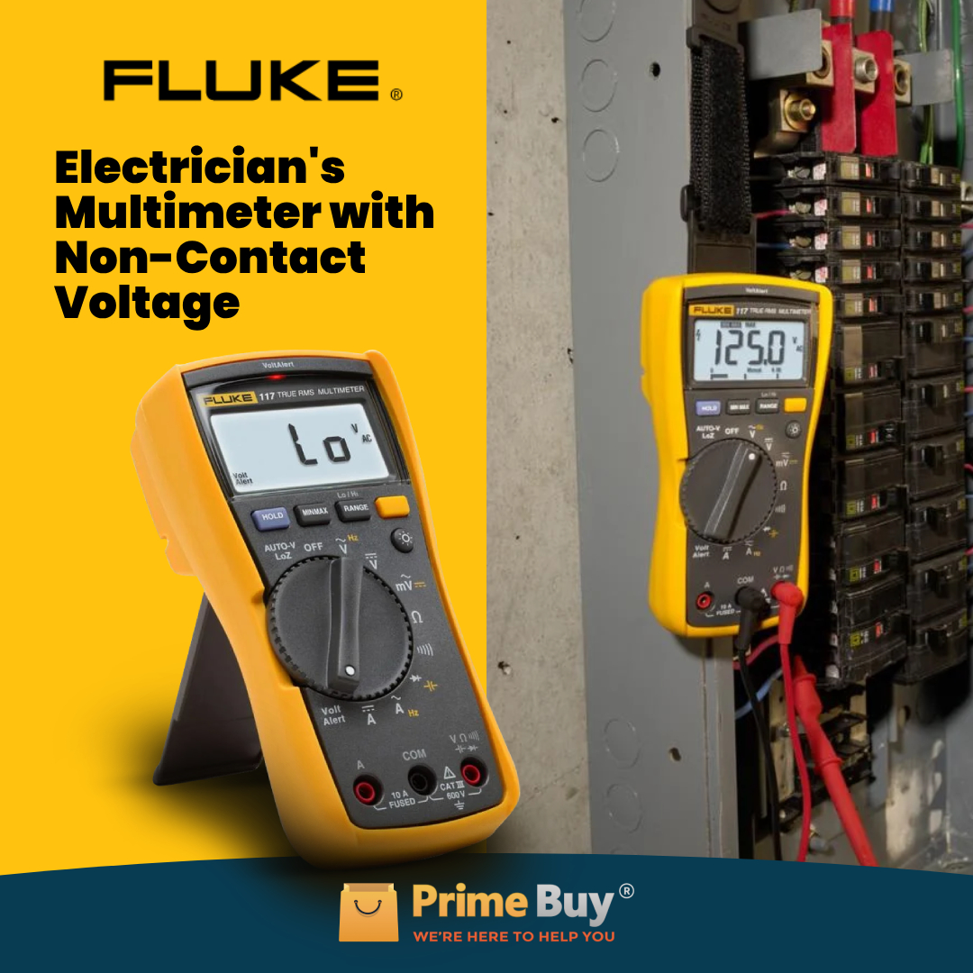 MegaSolutionsL1's tweet image. 👉bit.ly/3UScM5E Buy Fluke 117 electrician&apos;s multimeter with non-contact voltage detection! Auto Volts &amp;amp; LoZ functions prevent false readings caused by ghost voltage. #fluke #multimeter #meter #meters #Voltage #DigitalMultimeter #ElectriciansTools #ElectricalTesting
