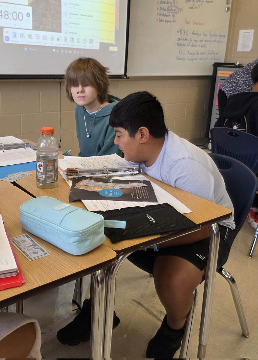 MsMcCracken1's tweet image. Last week, Mr. Mert introduced a new collaborative structure to his students, holding students accountable as they discussed themes and character perspectives in Rikki-Tikki-Tavi. #RusheNation #SoaringtoExtraordinary #RavensFueltheFire @rushemiddle