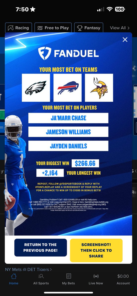 Soupermanjc's tweet photo. @FDSportsbook #FDNFLREPLAY https://t.co/7E1kvwSWTH