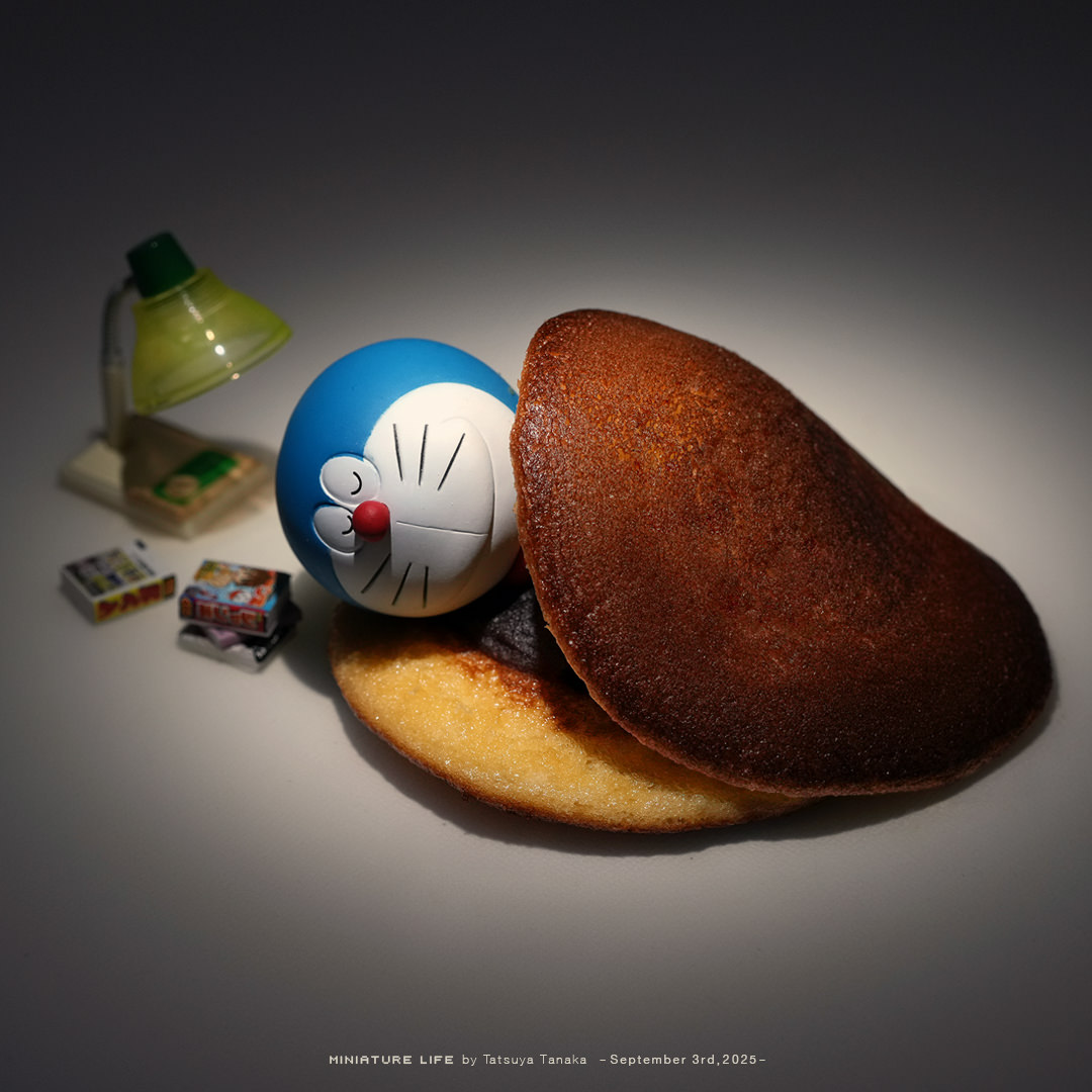 tanaka_tatsuya's tweet image. 餡(あん)、餡(あん)、餡(あん)、とっても大好きドラえもん♪