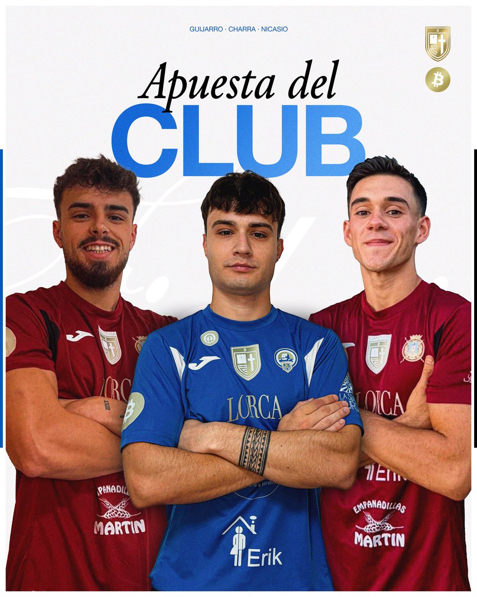 30k800fc's tweet image. 🆕✍🏻 𝐎𝐟𝐢𝐜𝐢𝐚𝐥. 

Fran Guijarro, Charra y Nicasio, primeros jugadores del 30K800 Fútbol Club de Lorca 𝐒𝐮𝐛𝟐𝟑.

ℹ️ El club apuesta por su cantera en el fútbol aficionado como base para el debut en el fútbol regional y promociona a sus tres primeros jugadores.…