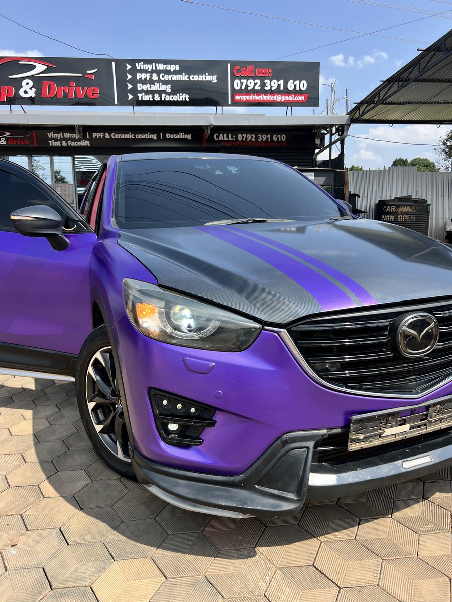 Wrapping your car purple &amp; then wearing purple including purple lipstick 💄 is the kind of extra that we should all aspire to be 😅