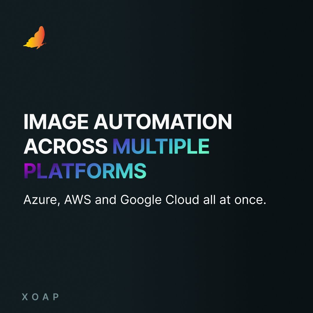 xoap_io's tweet image. Image Management requires very little, like no code at all, and gives a lot in return.

Image automation across multiple platforms, cloud and on-premises, with task scheduling.

Want to try? You get 60 min of image build runtime with XOAP&apos;s free plan ➜ xoap.io/image-manageme…