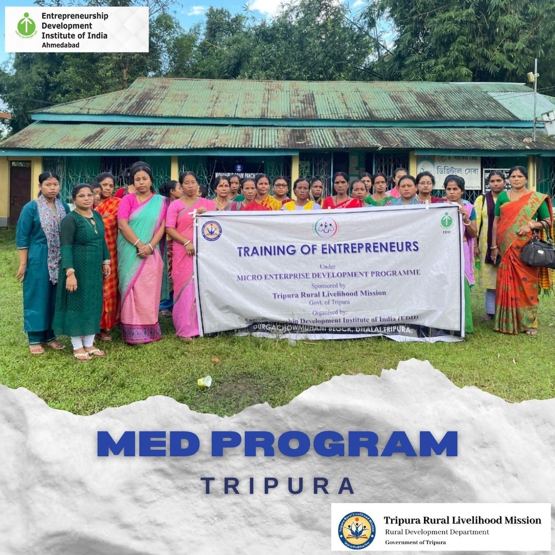 EDII_NERO's tweet image. 35 SHG members in Durgachowmuhani Block, Dhalai, Tripura successfully completed EDII–TRLM’s MED Programme, gaining key entrepreneurial &amp;amp; financial skills to drive sustainable rural growth.  #Entrepreneurship #GovernmentOfTripura #TRLM
@EDIIAhmedabad
@Drsunilshukla2
