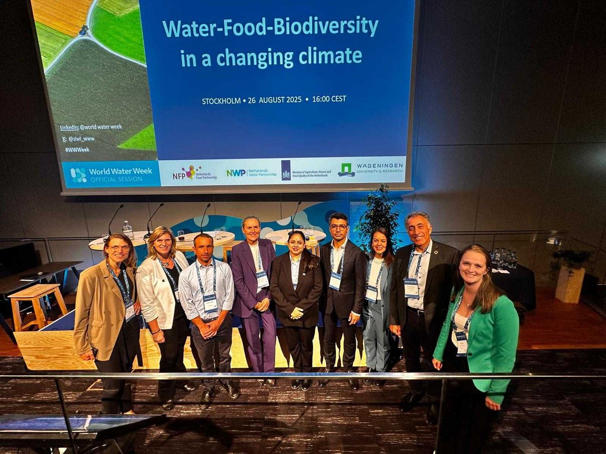 🌍💧 At #WWWeek 2025, NFP &amp; partners spotlighted the Water–Food–Biodiversity Nexus. Key takeaways:
• Break silos
• Scale solutions &amp; data
• Govern green/atmospheric water
Integrated action is essential for resilience. #Water #Climate #FoodSecurity #Partnerships