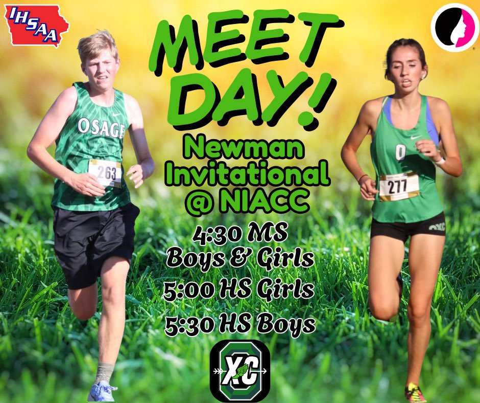 og_xctf's tweet image. It’s Meet Day!!

The Green Devils are ready to get rolling with some competition, starting tonight at NIACC! Come out and support these hard working runners!

@OsageAthletics @OsageXC