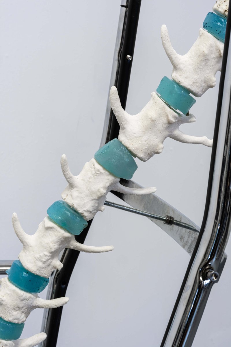 magicetape's tweet photo. Vernissage this Friday 18-21h!

Yun Kima &amp; Anneliese Greve
ROOTED HABIT: configuration 1, 2025
From the series ROOTED HABIT, 2024-ongoing
Cornstarch, baking soda, seaweed starch, aluminium, dismantled office chair
60 x 80 x 140 cm

-
#yunkima #anneliesegreve #magicelectronictape https://t.co/GhAnvjaUTx