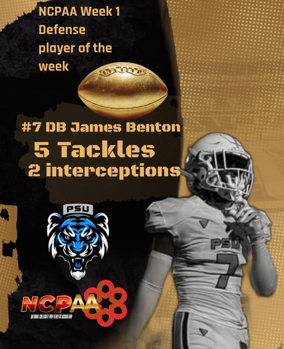 Coach Nate (@coach_drayton) on Twitter photo <a href="/NCPAA_Football/">National Collegiate Prep Athletic Association</a> <a href="/SeanSkove/">Sean Skove</a> <a href="/PSUTIGERS/">PSU Tigers Football</a> we would like to congratulate our week 1 players of the week <a href="/NCPAA_Football/">National Collegiate Prep Athletic Association</a> <a href="/SeanSkove/">Sean Skove</a> <a href="/PSUTIGERS/">PSU Tigers Football</a> we would like to congratulate our week 1 players of the week