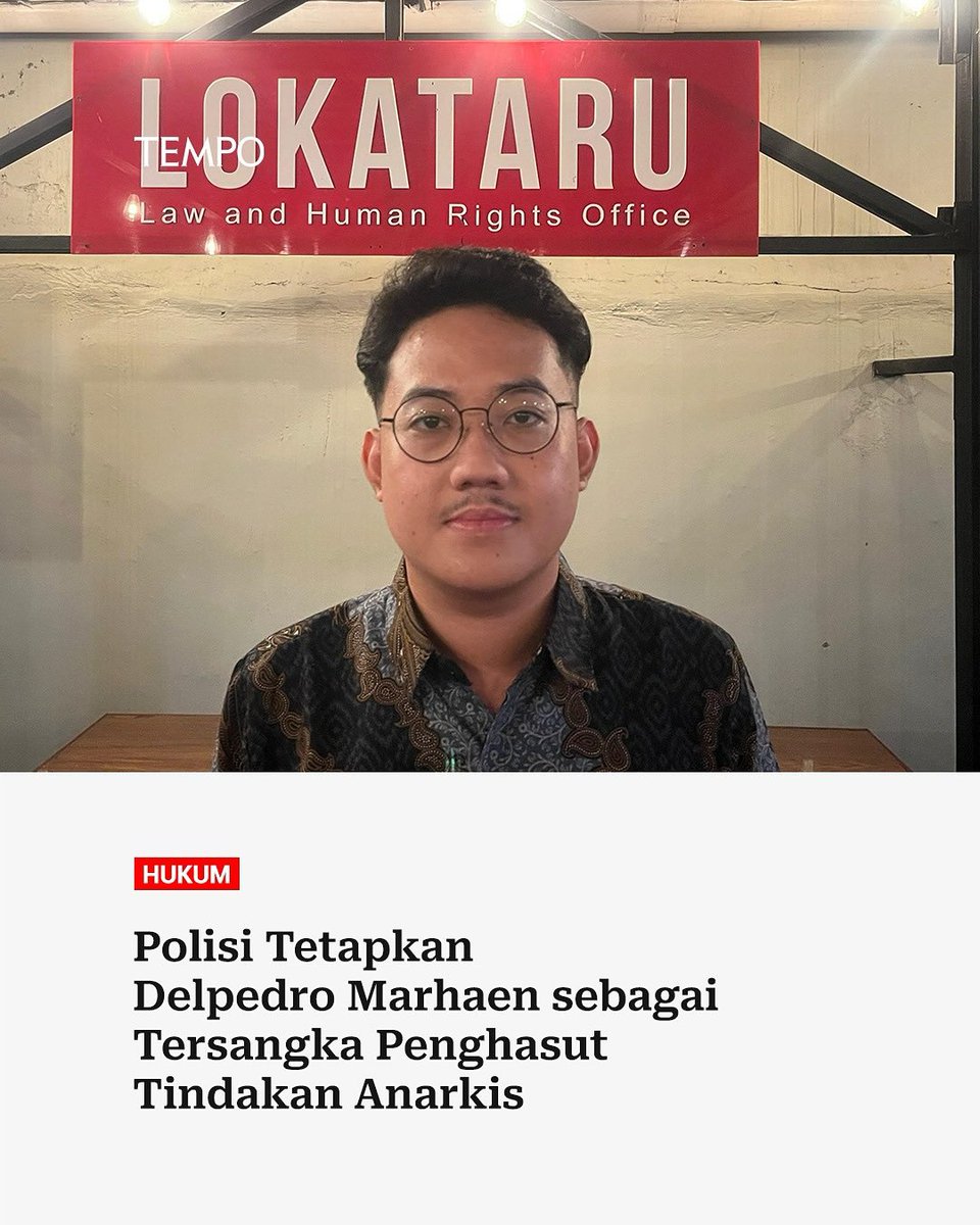 Masyarakat Sipil harus meminta kepolisian untuk melepaskan Direktur Lokataru Delpedro Marhaen. Ini bentuk pembungkaman serius yg kapanpun bisa terjadi kepada semua Aktivis HAM, Civil Society &amp; masy kritis. Jangan ada pembungkaman model Orde Baru, polisi hrs hentikan cara begini!