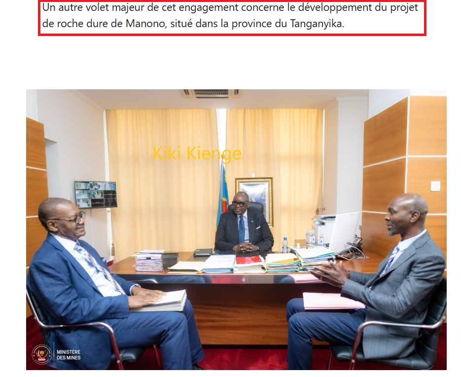 🔴#Mines_RDC🇨🇩 URGENT ! 
Le ministère des Mines de la RDC, confirme un accord avec l'entreprise américain, KoBold sur le développement du projet de roche dure de Manono, situé dans la province du Tanganyika. S'agit-il du permis 13359 de DATHCOM ? 
"Au-delà des activités