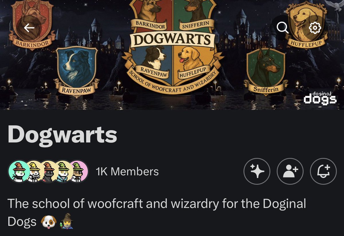 Guys we have just crossed 1k members on the dogwarts page 

We said months ago that we would have 1000 members inside the community.

And today this milestone has been achieved

Next stop 10,000 members 

We appreciate all of the support 🔮