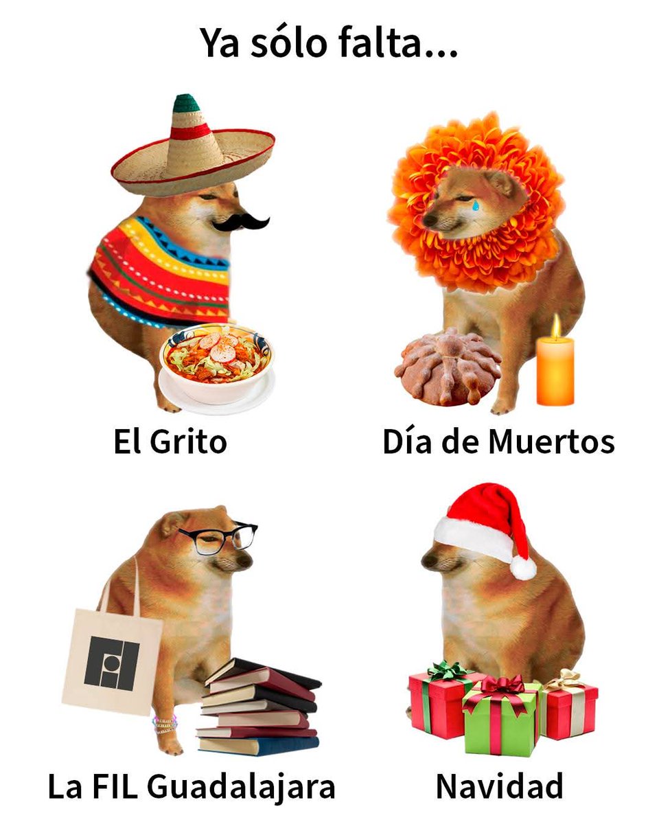 FILGuadalajara's tweet image. ¡Ya llegó esa época del año! 😱

#SomosLectores
