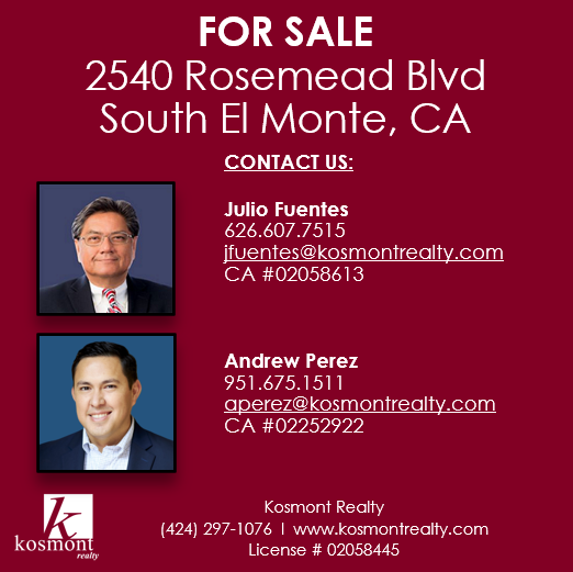 🔥 South El Monte Development Site! 📷1.23 acres of prime vacant land at 2540 Rosemead Blvd📷Potential for mixed-use or housing (with city approval)📷 Asking: $3.9M📷#KosmontRealty #VacantLand #CRE #SouthElMonte