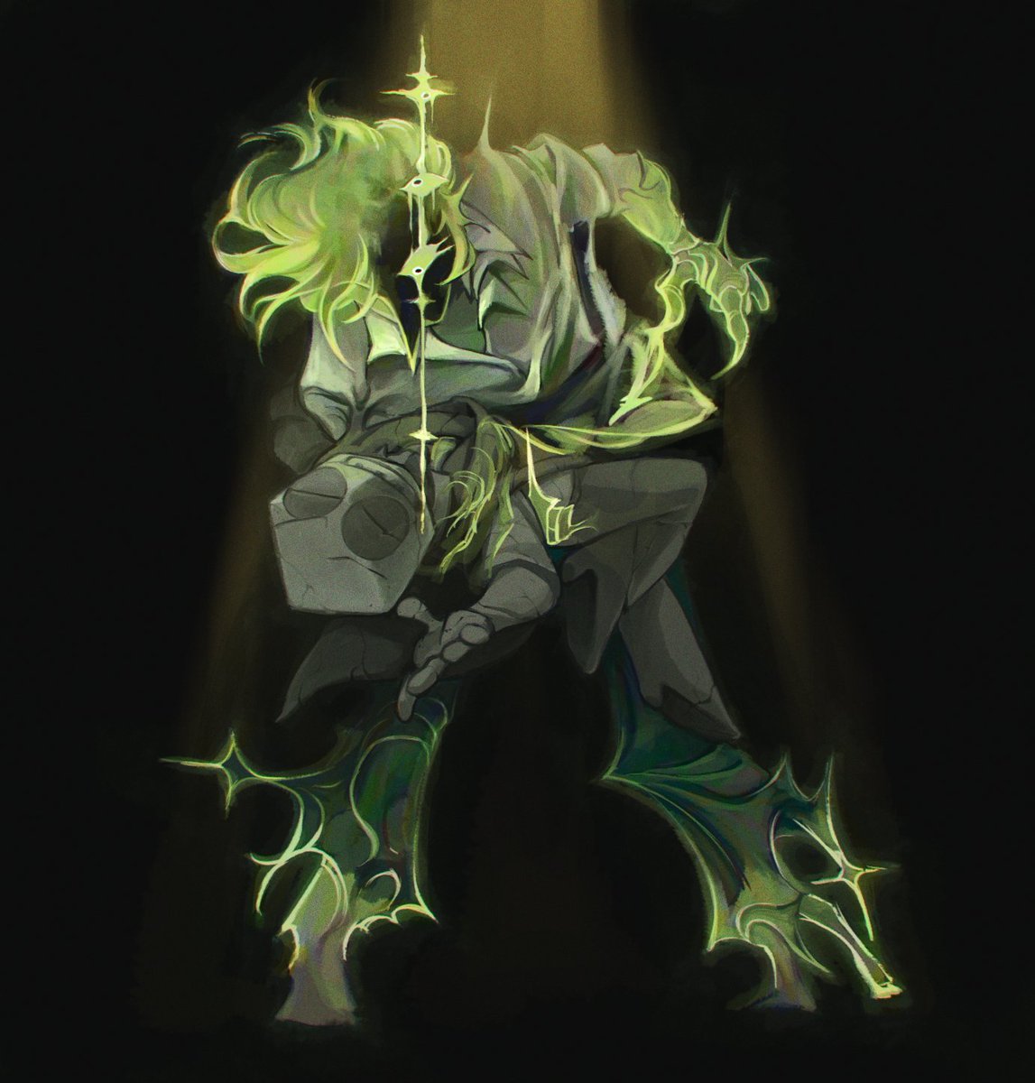 _shishiren's tweet image. do you guys kill your pippins or give it a doomed ship where it also ends up getting killed? 

Gift for @Spookylounge ft. his #addisona, Ad! 😋😋

#deltaruneoc #pippinsona