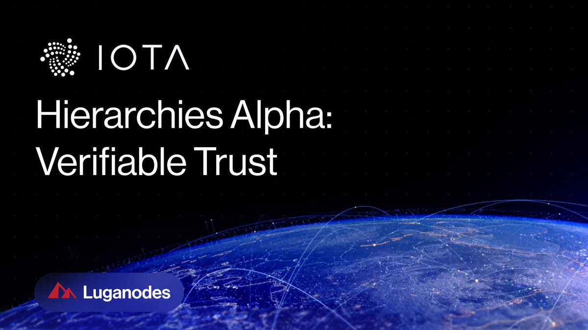 1/
<a href="/iota/">IOTA</a> Hierarchies Alpha is live. An open-source framework for verifiable trust delegation across people, organizations, and devices, making trust explicit, auditable, and programmable.🧵 👇