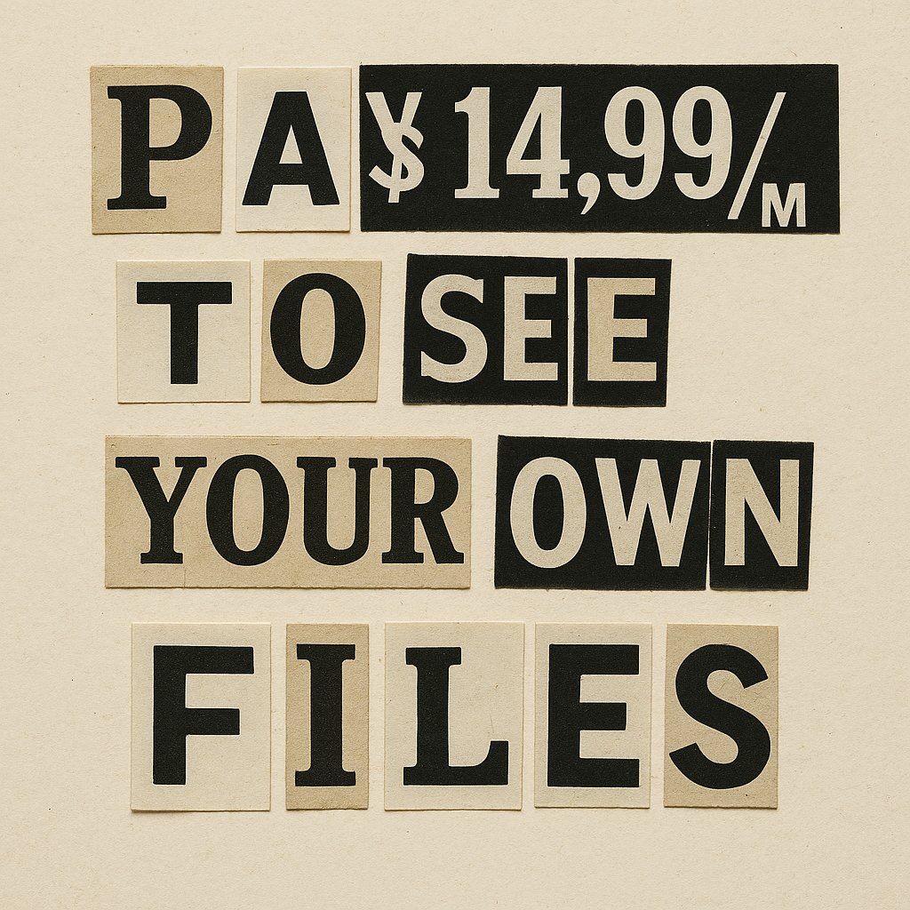 Centralized storage is just a subscription away from becoming ransomware with better branding