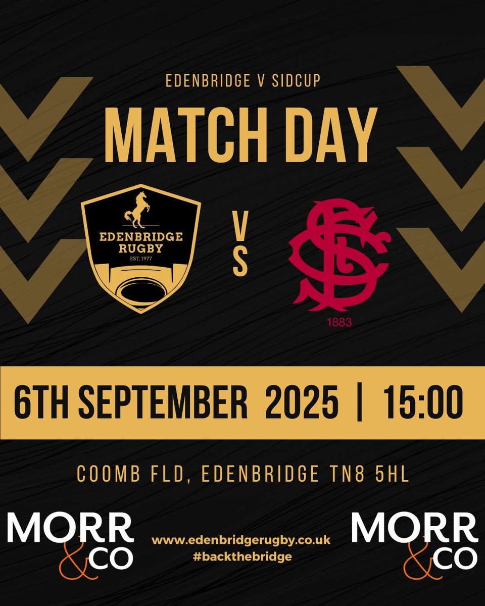 🏉🔥 Rugby is BACK at Edenbridge! 🔥🏉

This Saturday is a big one — our 1st XV play their first HOME game of the season 🏟️💪
Come down, show your support, and let’s make it a cracking start to the season! 🍻🎉
👉 Kick-off: 3pm
👉 Venue: Edenbridge RFC
👉 Bar open: 2:30pm