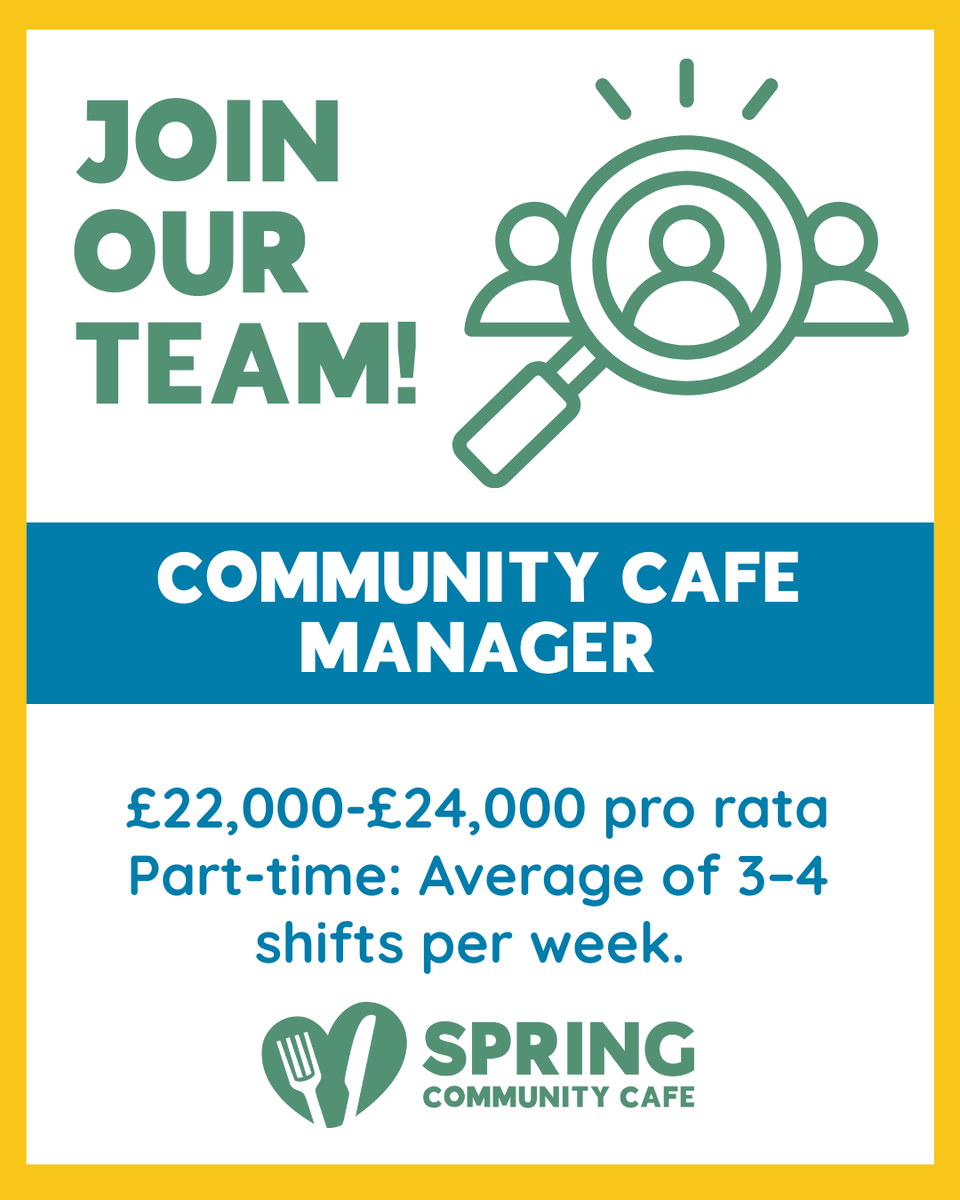 SpringCommHub's tweet image. 🟢 Cafe Manager at our new Community Cafe in Lewington - caterer.com/job/105618341
🟢 Bank Staff for Events and Hospitality - caterer.com/job/105618608
🟢 Bank Staff for Holiday Activity Camps - uk.indeed.com/job/activities…