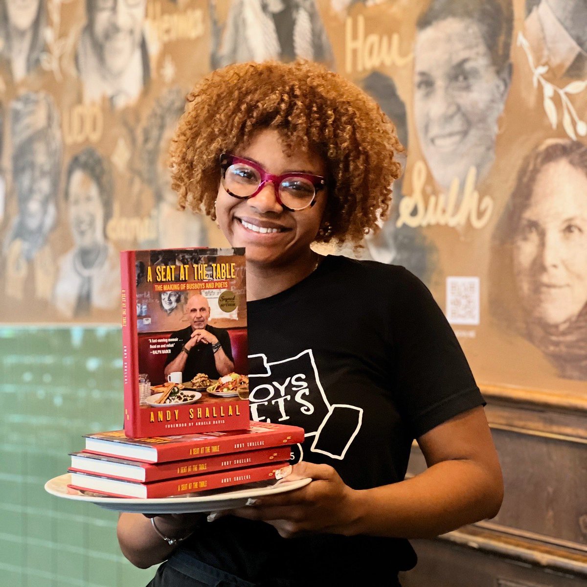 busboysandpoets's tweet image. 🚨 🎉✨ Today we celebrate the release of Andy Shallal’s A Seat at the Table! A book that reminds us change begins when we come together with open hearts, open minds, and a seat for all. 🪑📖 #ASeatAtTheTable