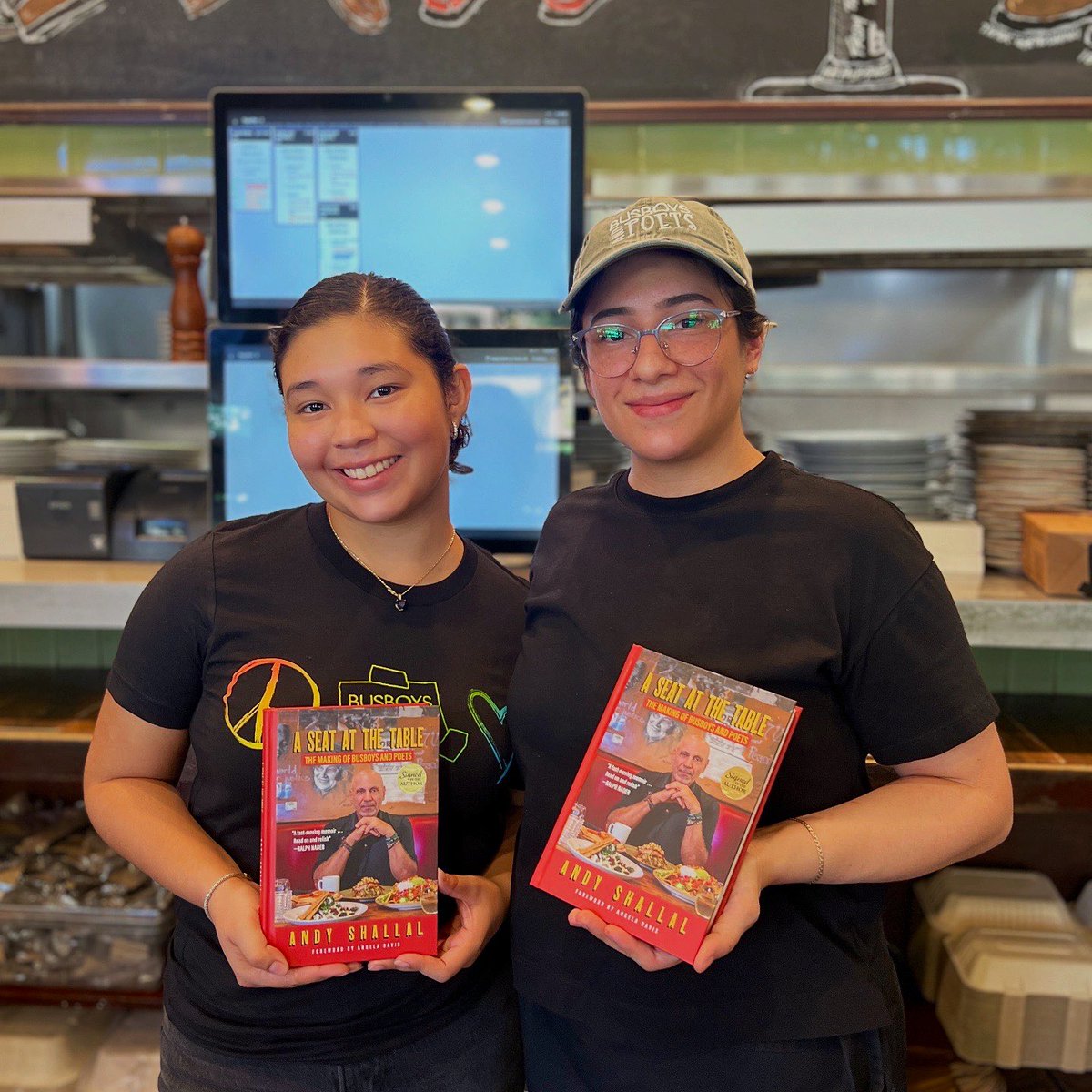 busboysandpoets's tweet image. 🚨 🎉✨ Today we celebrate the release of Andy Shallal’s A Seat at the Table! A book that reminds us change begins when we come together with open hearts, open minds, and a seat for all. 🪑📖 #ASeatAtTheTable