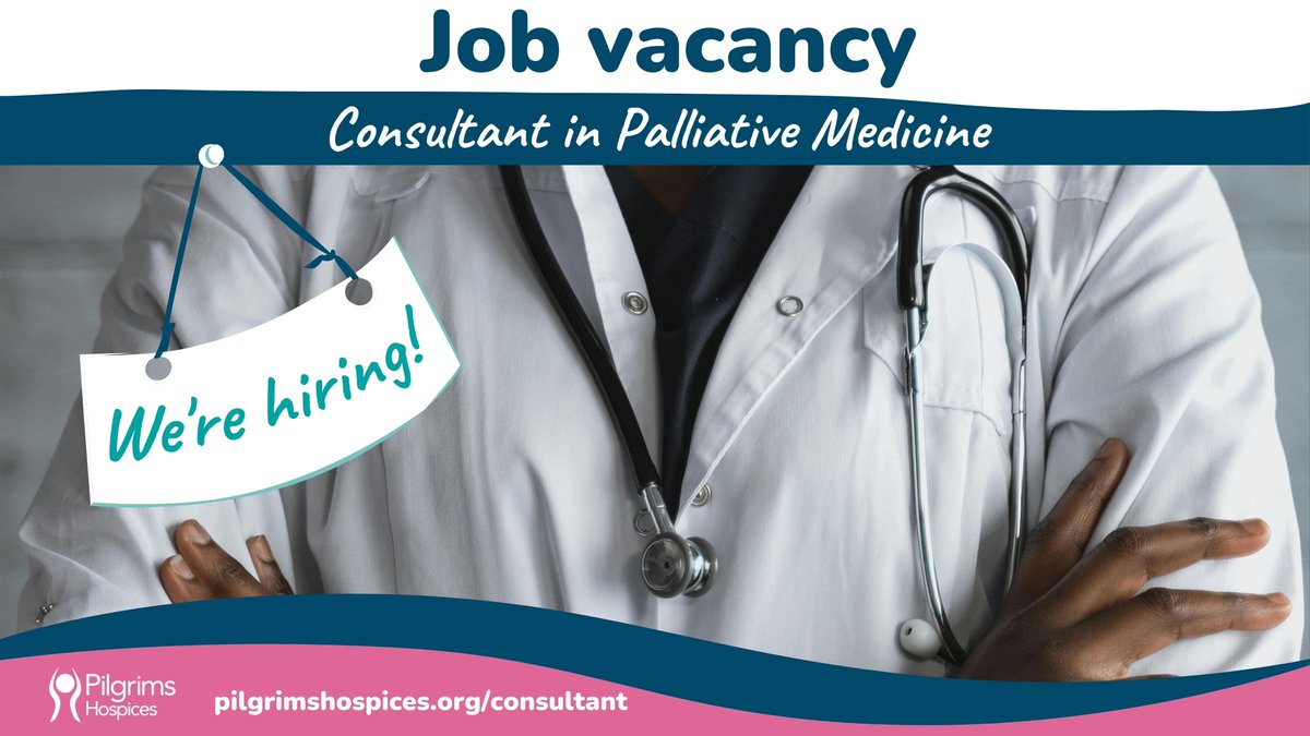 PilgrimsHospice's tweet photo. We're looking for Consultants in Palliative Medicine to join our passionate team, supporting patients across east Kent. This is a perfect opportunity for consultants at the end of their training and for experienced consultants. Apply by 2 November: https://t.co/g8MYNn6eaf 🩺 💙 https://t.co/xFzA8K4w5C