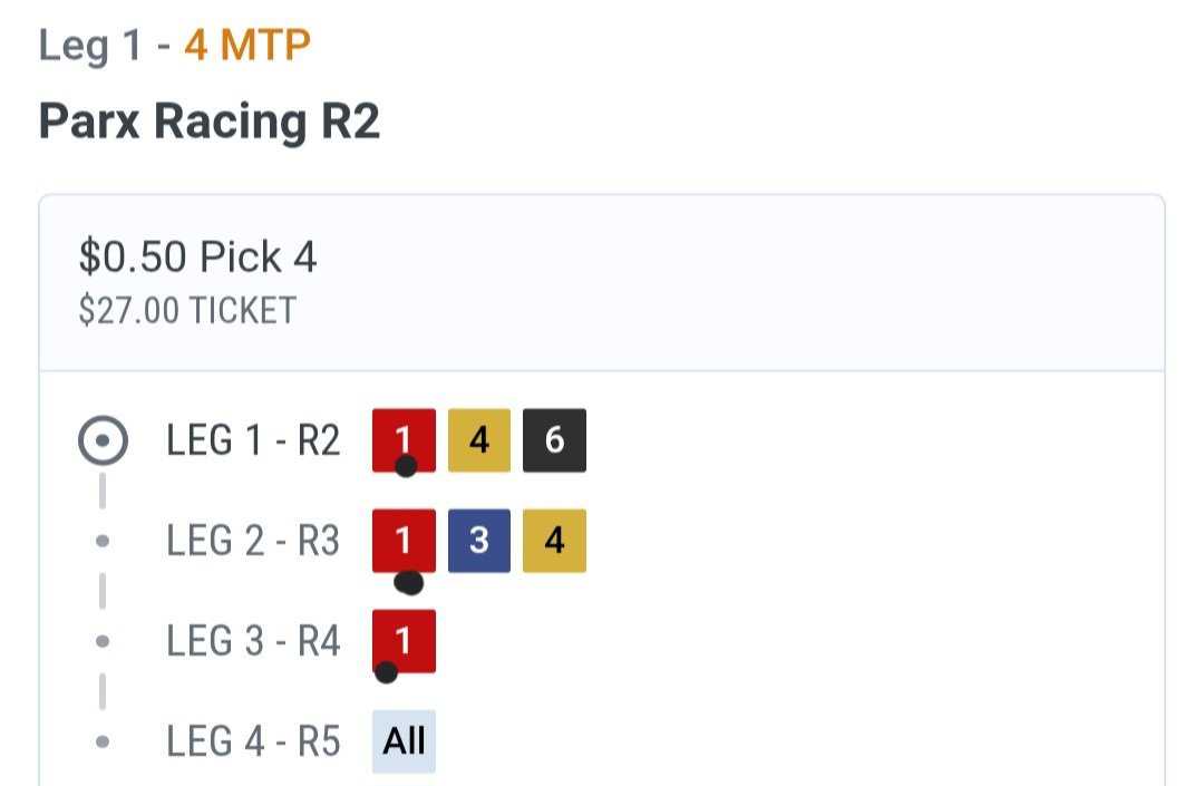 1s are wild guys. here is my Parx Pick 4 ticket @fanduel <a href="/CalebFDTV/">Caleb Keller</a>