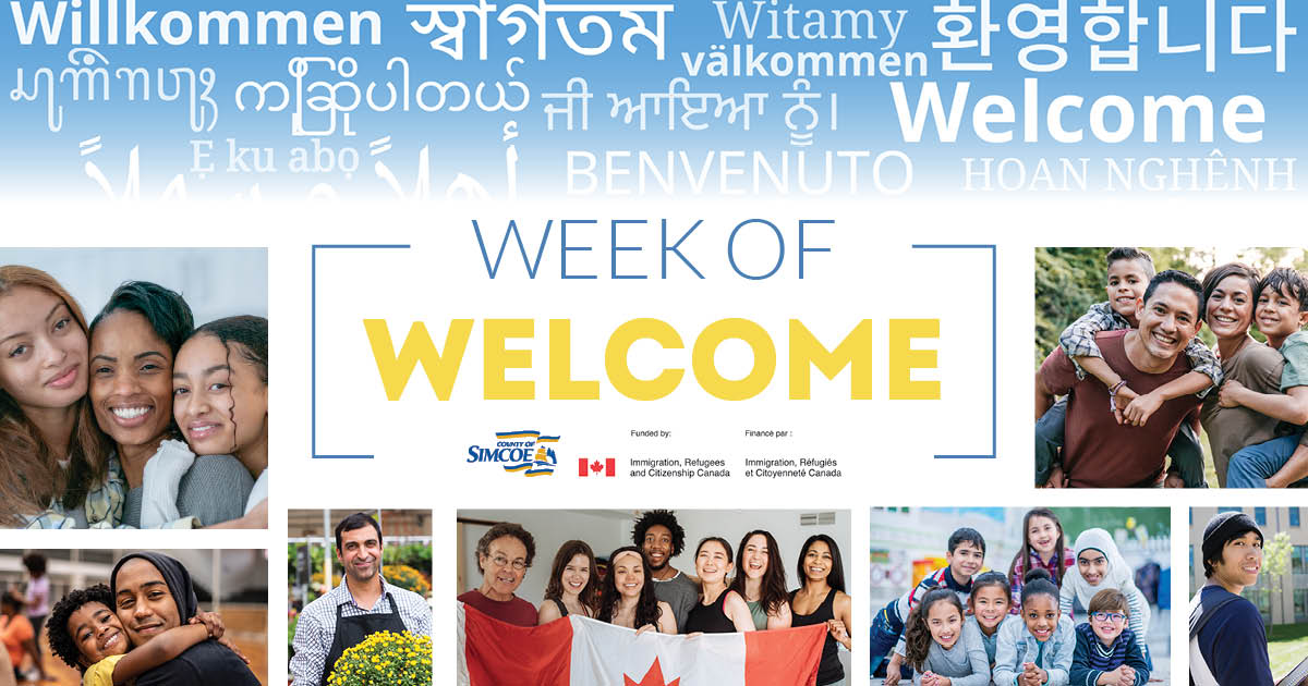 simcoecounty's tweet photo. 🎉 The 3rd annual #WeekofWelcome (WOW) is coming Sept 15–19! 

Celebrate Newcomers in Simcoe County with job &amp; service fairs, cultural events &amp; a Citizenship Ceremony (by invitation only). 

Let’s embrace diversity &amp; welcome new neighbours. 
🔗 https://t.co/Iu6jPD0fKE https://t.co/Qiq5xDj2Y3