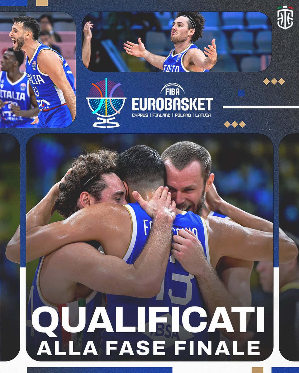 💙 Ci vediamo a Riga per gli Ottavi di Finale 🔜

#Italbasket x #EuroBasket