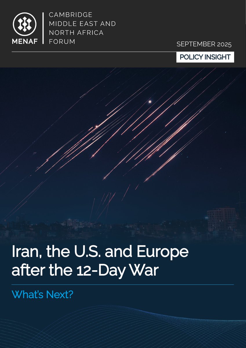 #Iran #Israel #US #UK #France #Germany #E3
"Iran, the U.S. and Europe after the 12-Day War: What's Next?", MENAF's recently published policy insight, is now available on our website.
cmenaf.org/iran-the-us-an…