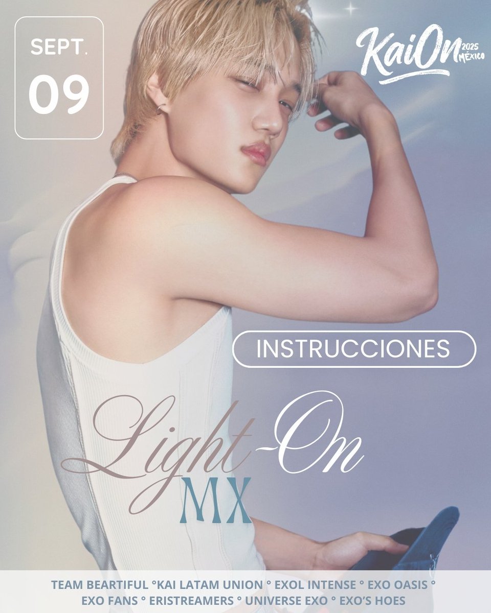 UnionExoLatam's tweet photo. 🐻¡BANDERA LISTA, ERIS!🇲🇽
#KAION será inolvidable con #KAI 🔥
💌Únete a tu grupo de WhatsApp para coordinarte con tu sección:
💚https://t.co/PD7NoWrcuG
🤍https://t.co/NxXHgHcHYg
❤https://t.co/XEQ45TqWLV

#FanDrivenMovement #EXOL #Erigom @exos_hoes @OasisRSV https://t.co/BsgDKUj46f