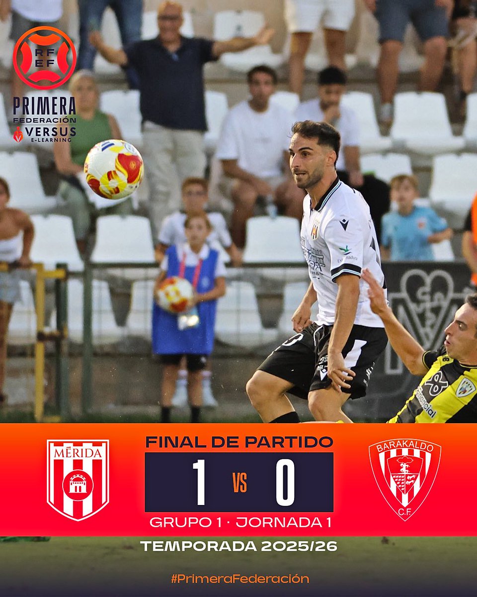 MÉRIDA - BARAKALDO 🏳️🏴
¡¡¡ Comienza la aventura 25/26 !!!

Comenzamos la temporada 25/26 con victoria gracias a un golazo de Doncel.

Previa Boina, equipo que ilusiona y a conocer a los chavales nuevos.

¡Vuelve la pasión romana!