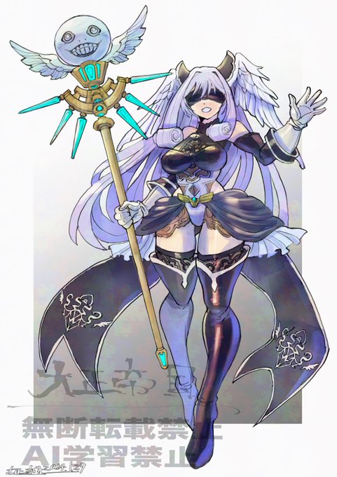 #お気に入りの絵は何度再掲しても良い
ゼノブレイド3× NieR:Automata
『メリア』 