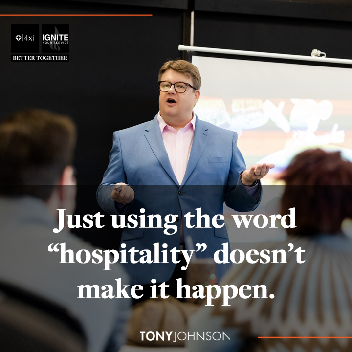 The_TonyJohnson's tweet image. Hospitality isn't like Beetlejuice - it doesn't show up because you keep saying the word. Hospitality is about creating a sense of belonging through empathy and anticipation. 

#customerexperience #hospitalityculture #attentiontodetail #intentionality #experienceguidelines