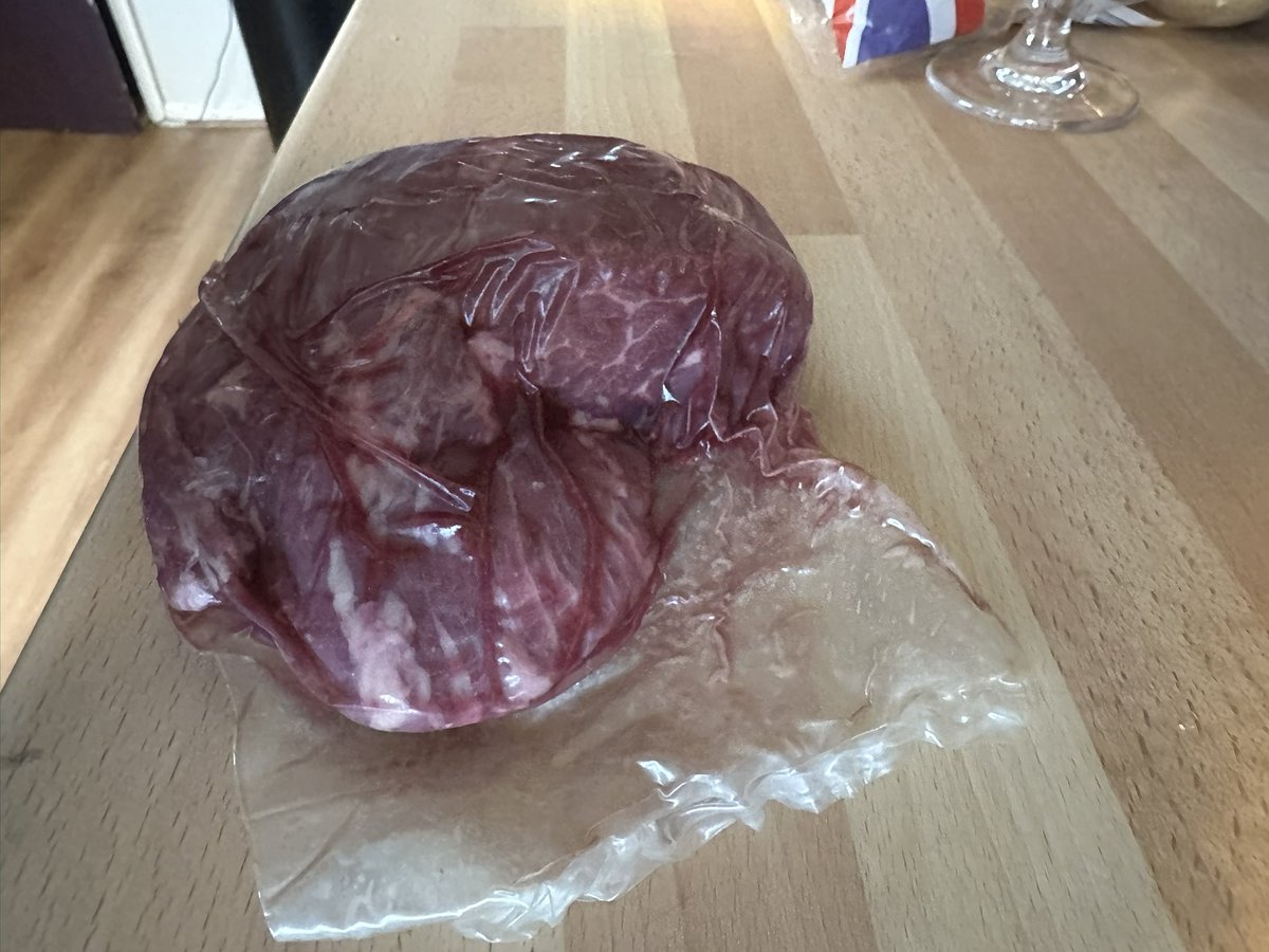 Thank for dinner <a href="/waitrose/">Waitrose & Partners</a>. Spent £30+ on this Chateaubriand in a sealed box only to find, when opening at home, this almost unusable joint. What a joke.