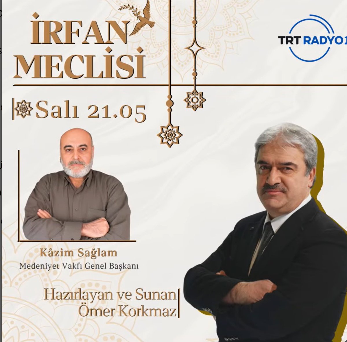 Bu aksam 21.05'te

radyo.trt.net.tr/kanallar/radyo…