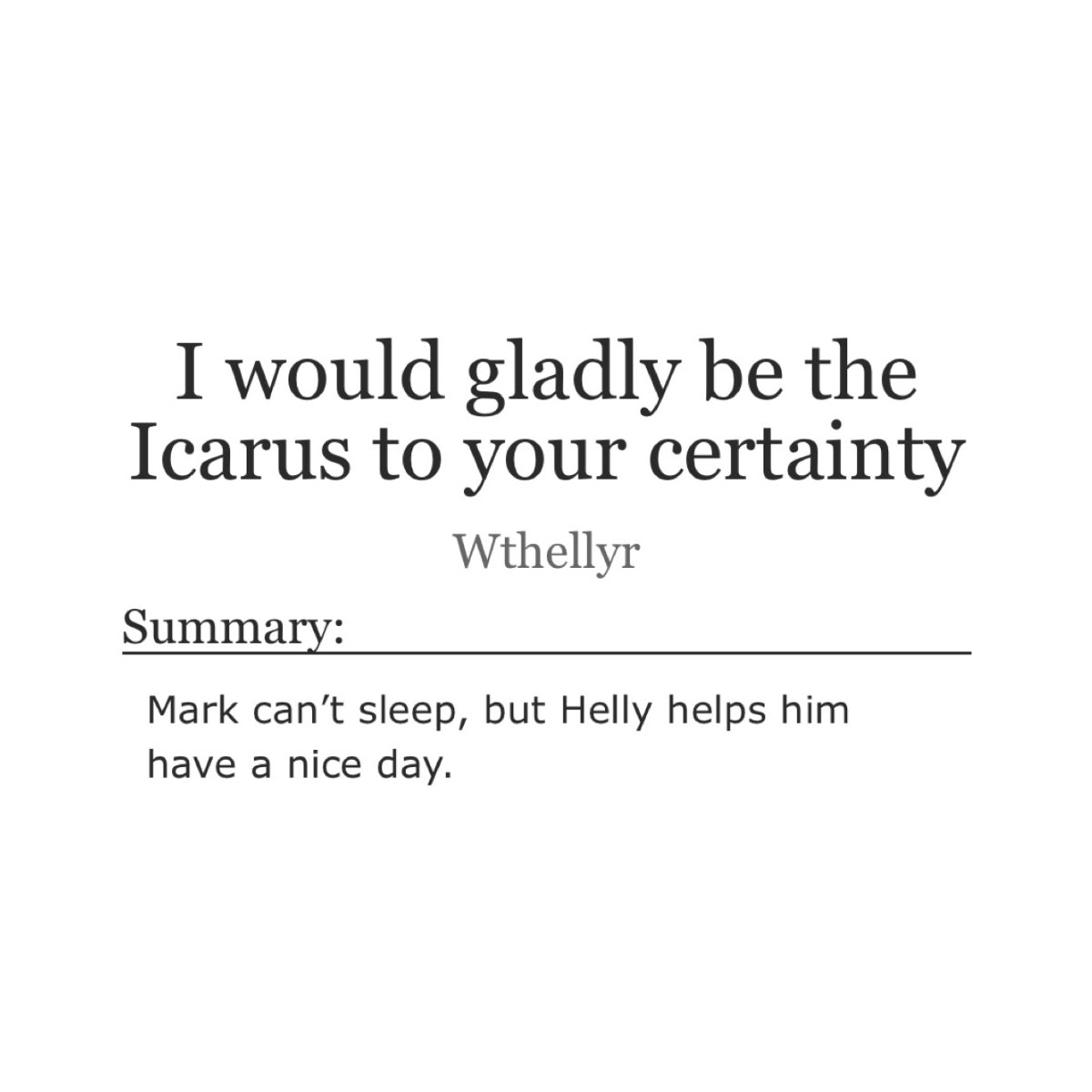 markhelly fics library tweet media