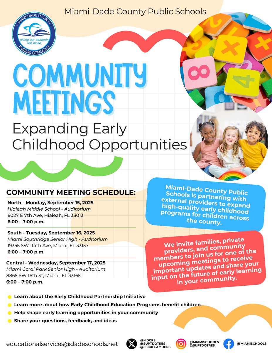 Kendale Lakes ES (@klefamily) on Twitter photo Community Meetings: Expanding Early Childhood Opportunities <a href="/MCPS/">MCPS</a> <a href="/MDCPS_OECP/">EarlyChildhood MDCPS</a> <a href="/MDCPSCommunity/">Family and Community Engagement at M-DCPS</a> <a href="/MDCPSSouth/">South Region Office</a> <a href="/MTJaureguizar/">Martha T Jaureguizar 💜</a> Community Meetings: Expanding Early Childhood Opportunities <a href="/MCPS/">MCPS</a> <a href="/MDCPS_OECP/">EarlyChildhood MDCPS</a> <a href="/MDCPSCommunity/">Family and Community Engagement at M-DCPS</a> <a href="/MDCPSSouth/">South Region Office</a> <a href="/MTJaureguizar/">Martha T Jaureguizar 💜</a>